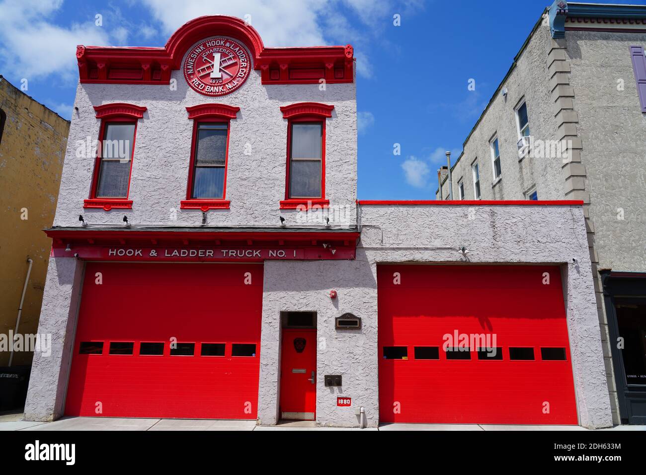 RED BANK, NJ 16 JUL 2020 View of the Hook and Ladder Truck No. 1