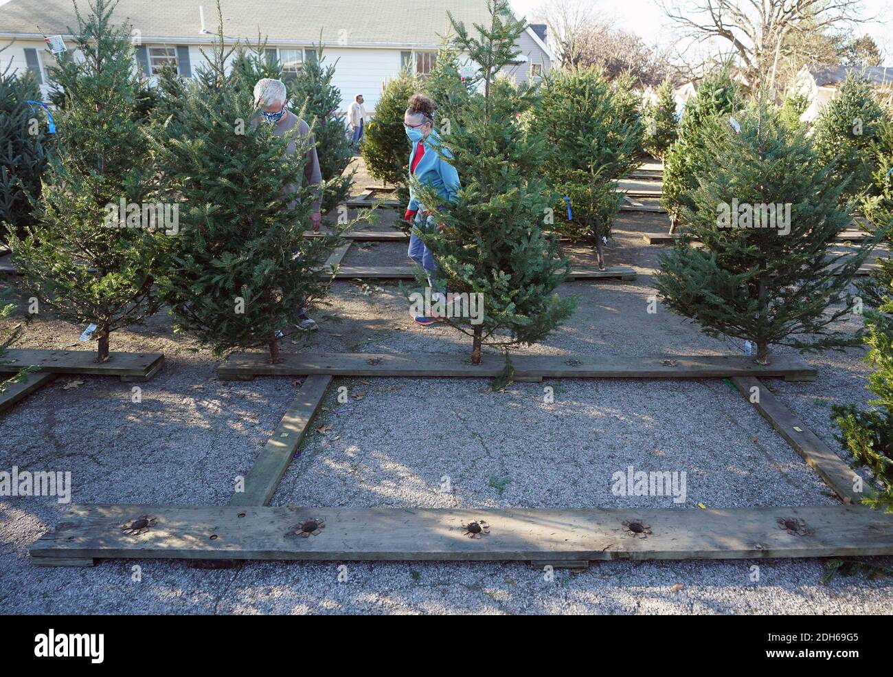 St. Louis, United States. 09th Dec, 2020. Customers search for the