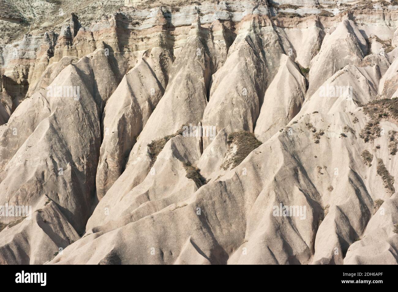 noise reduction !!!!!!!!! typical rock formation in Uchisar, Cappadocia, Turkey Stock Photo