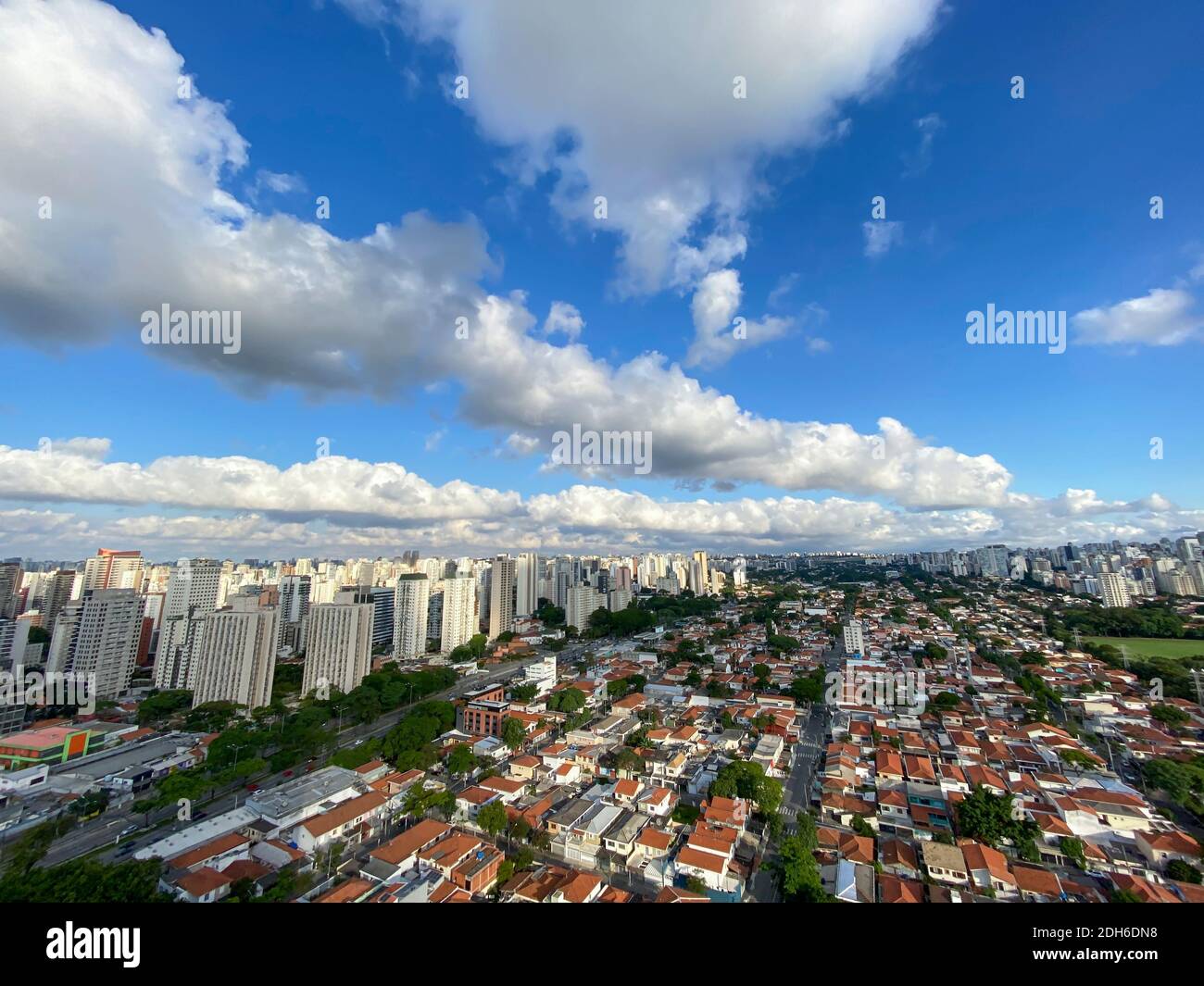 Panoramic view of the city of Sao Paulo, Brazil. Stock Photo