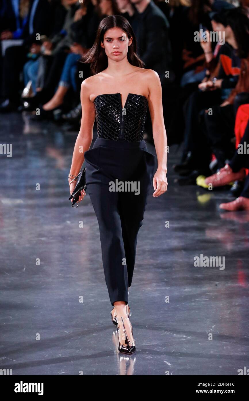 Sara Sampaio walks the runway during the Mugler Ready to Wear Spring