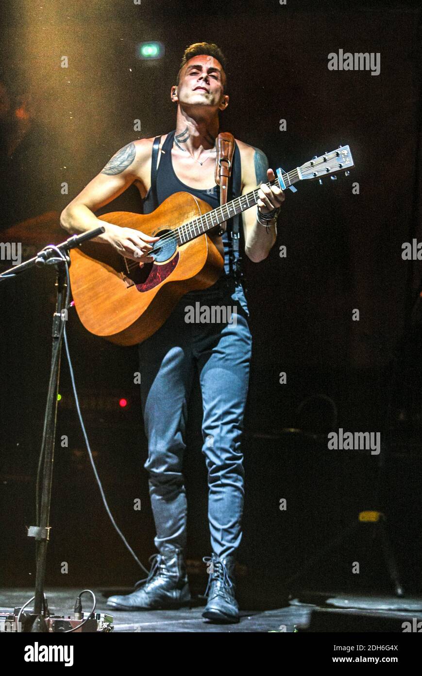 Israeli singer Asaf Avidan performs live during the