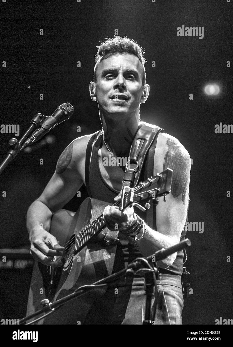 Israeli singer Asaf Avidan performs live during the