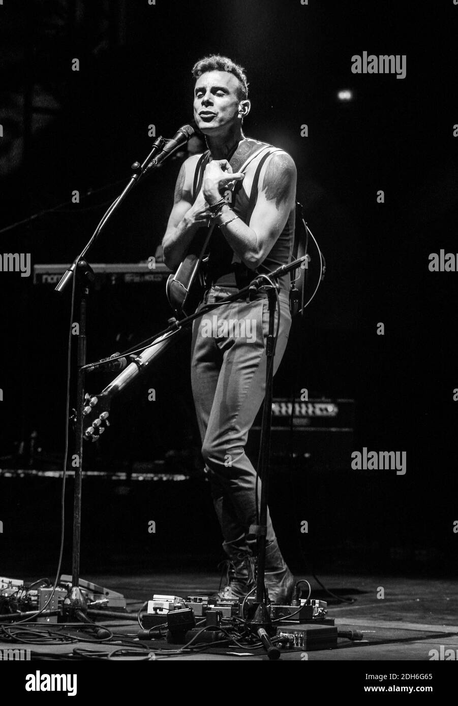 Israeli singer Asaf Avidan performs live during the