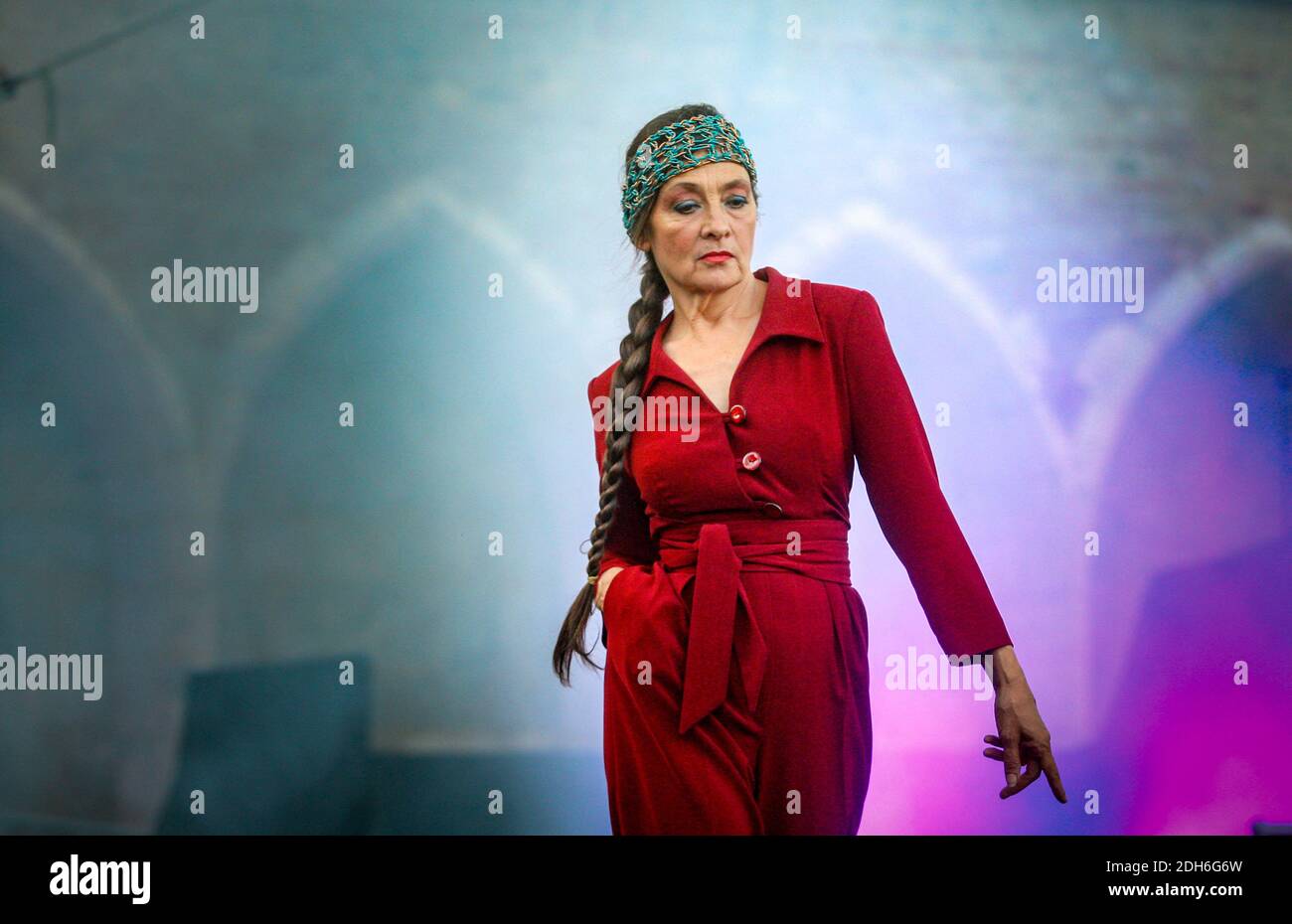 The french singer's Catherine Ringer during his concert during thes music  festival "Live au Campo". In Perpignan, Franceon July 25, 2017. Photo by  ABACAPRESS.COM Stock Photo - Alamy