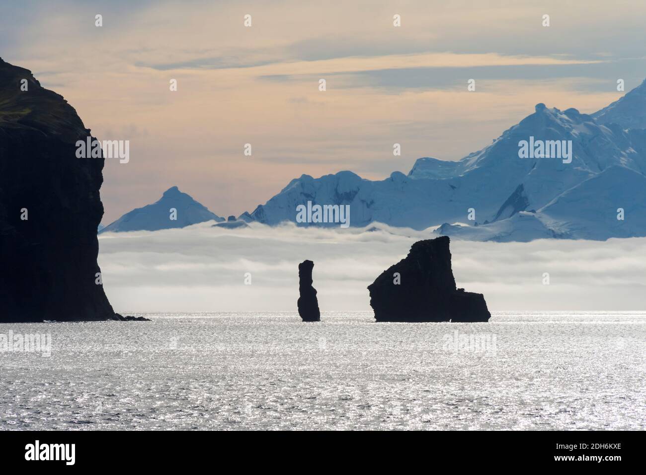 Island in South Atlantic Ocean, Antarctica Stock Photo