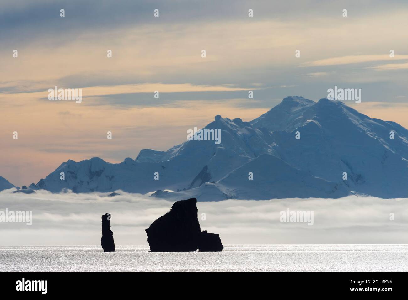 Island in South Atlantic Ocean, Antarctica Stock Photo