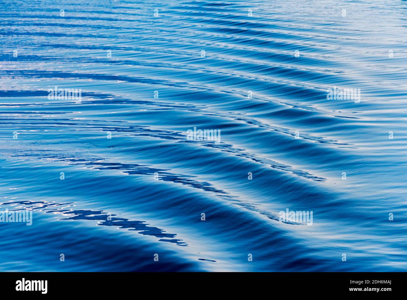 Water ripples in South Atlantic Ocean, Antarctica Stock Photo