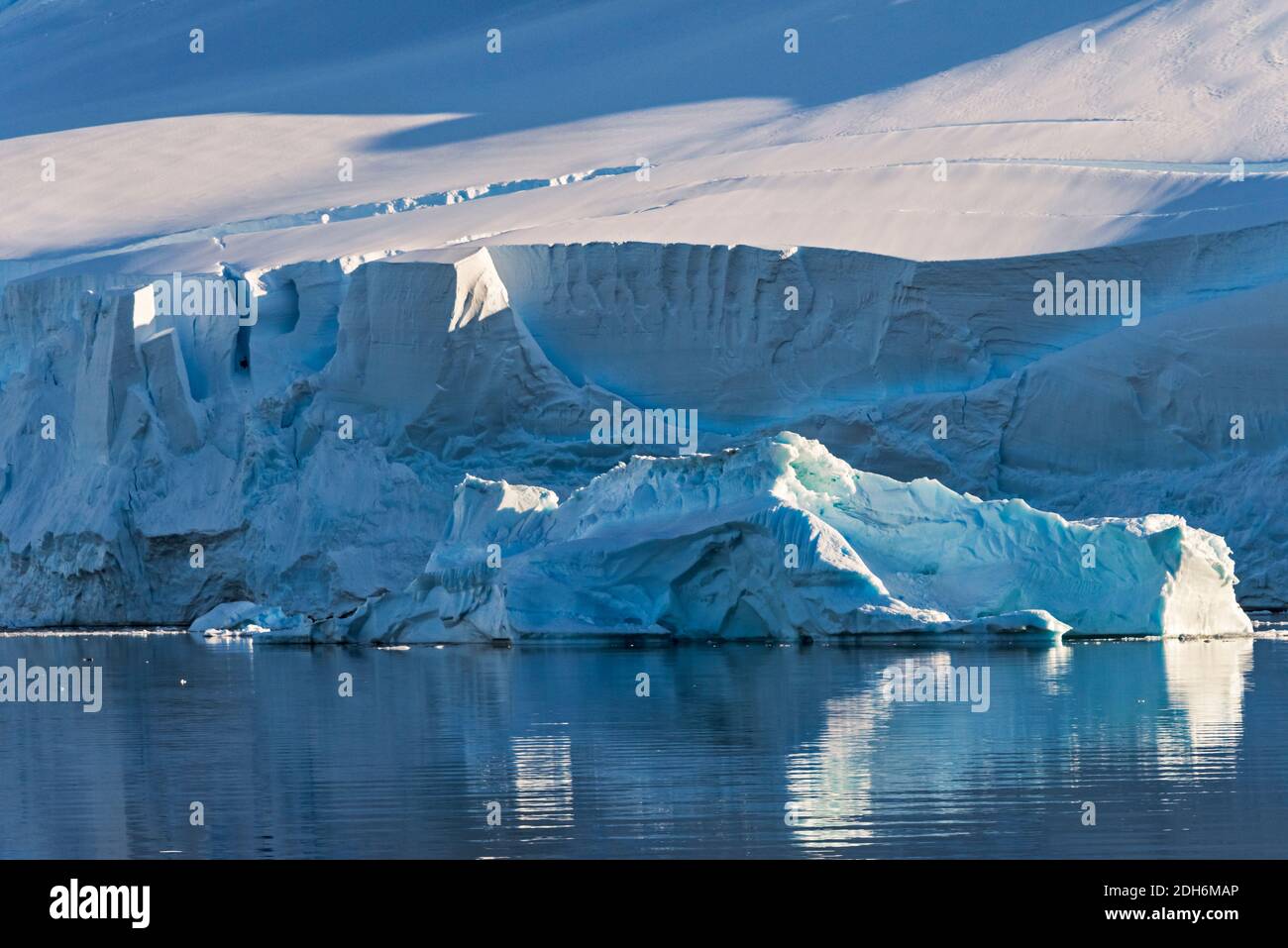 Iceberg in South Atlantic Ocean, Antarctica Stock Photo
