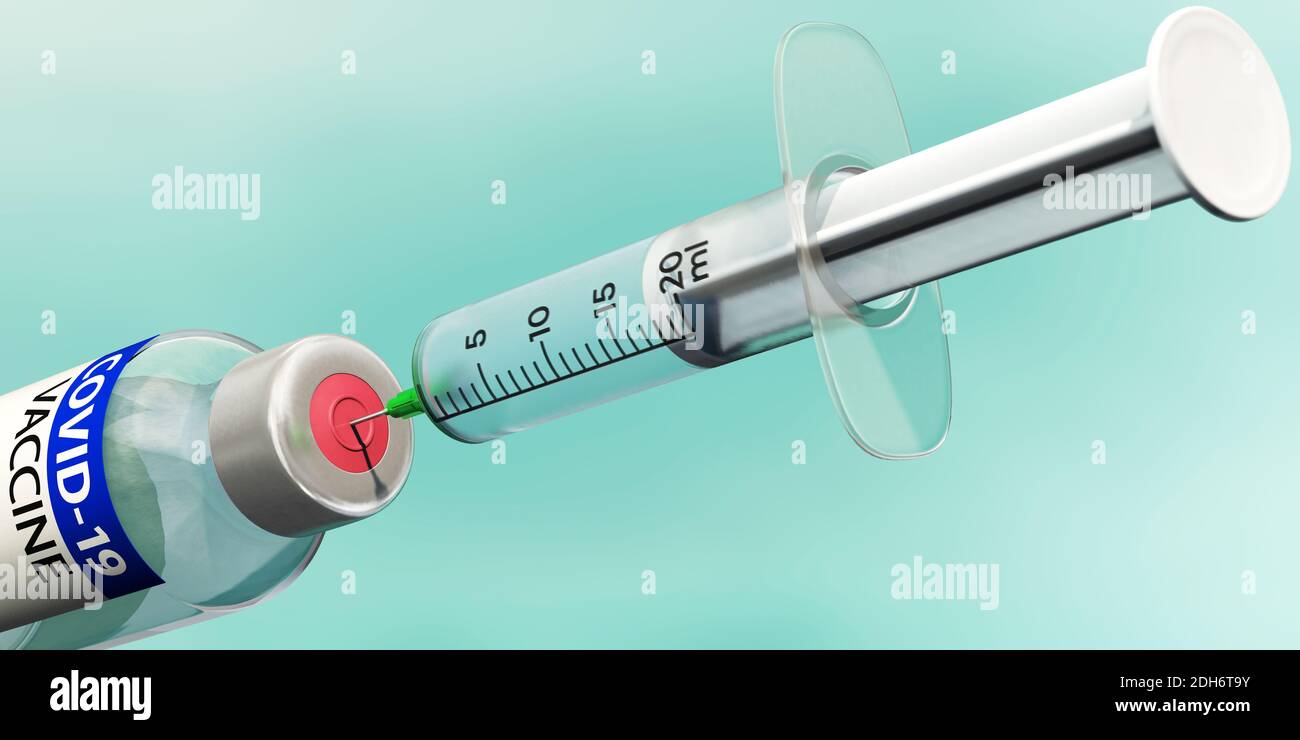 A Covid-19 vaccine Stock Photo
