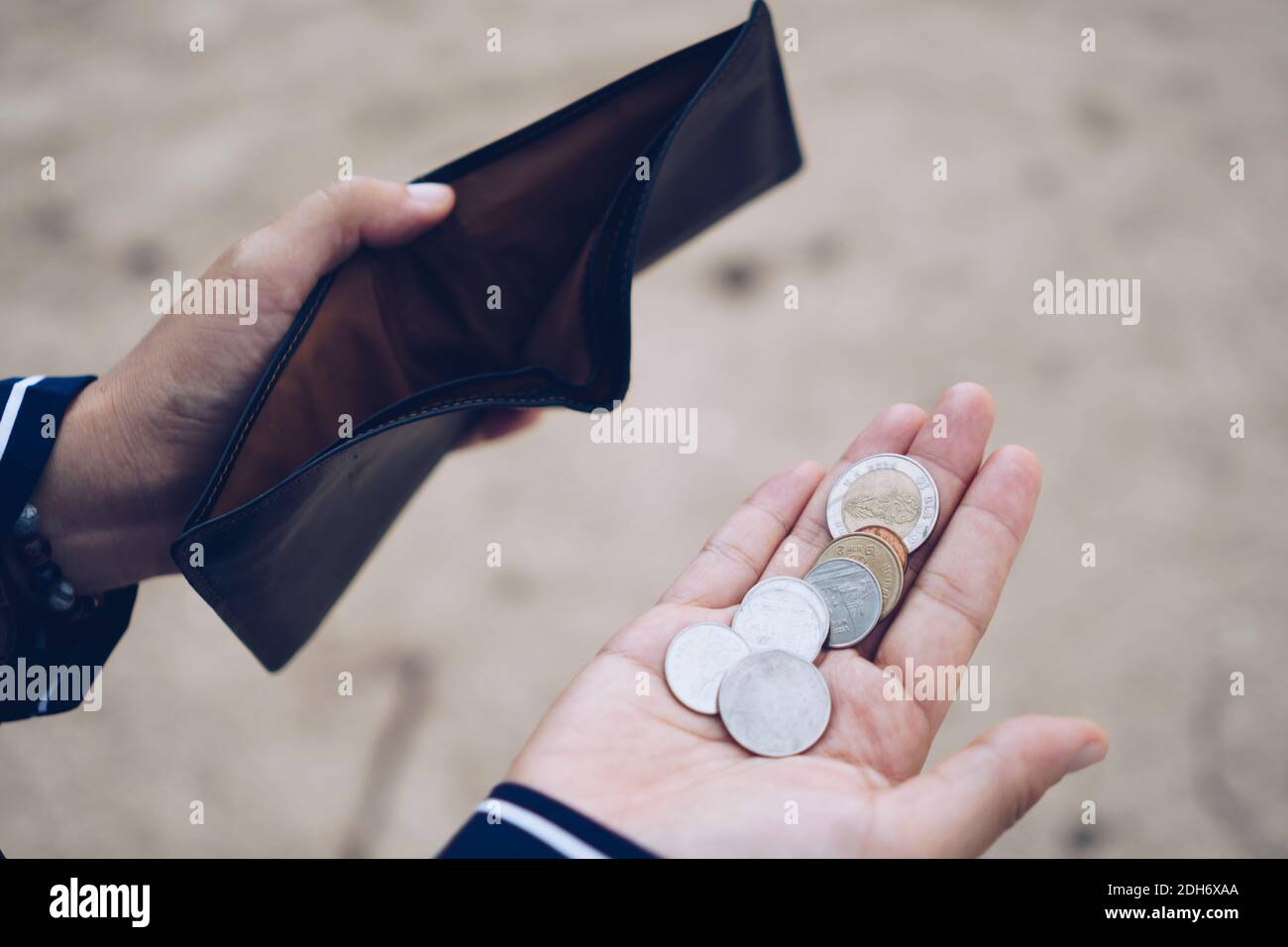 Blue money purse Cut Out Stock Images & Pictures - Alamy