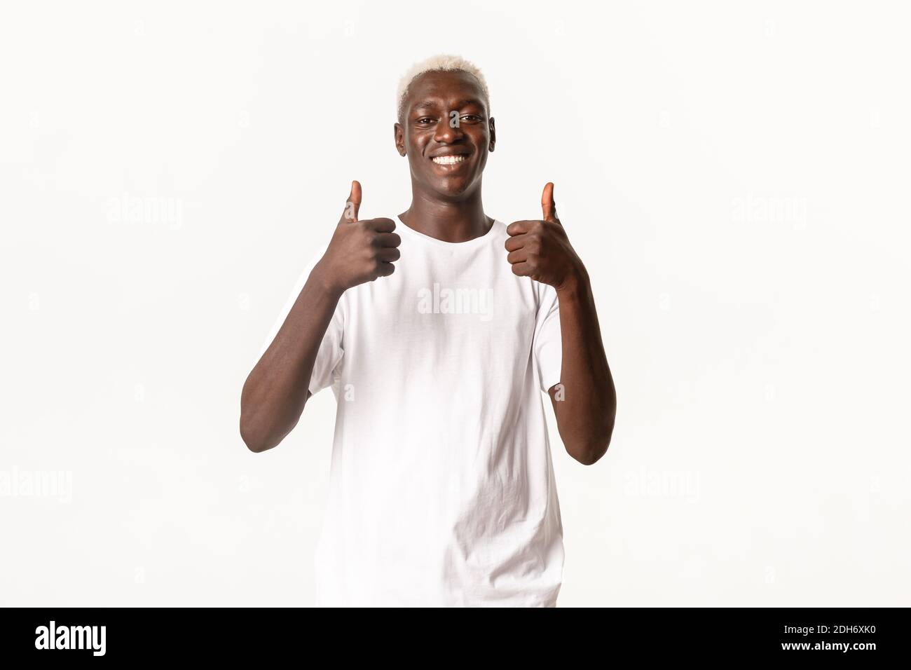 Black guy showing thumbs up hi-res stock photography and images - Alamy