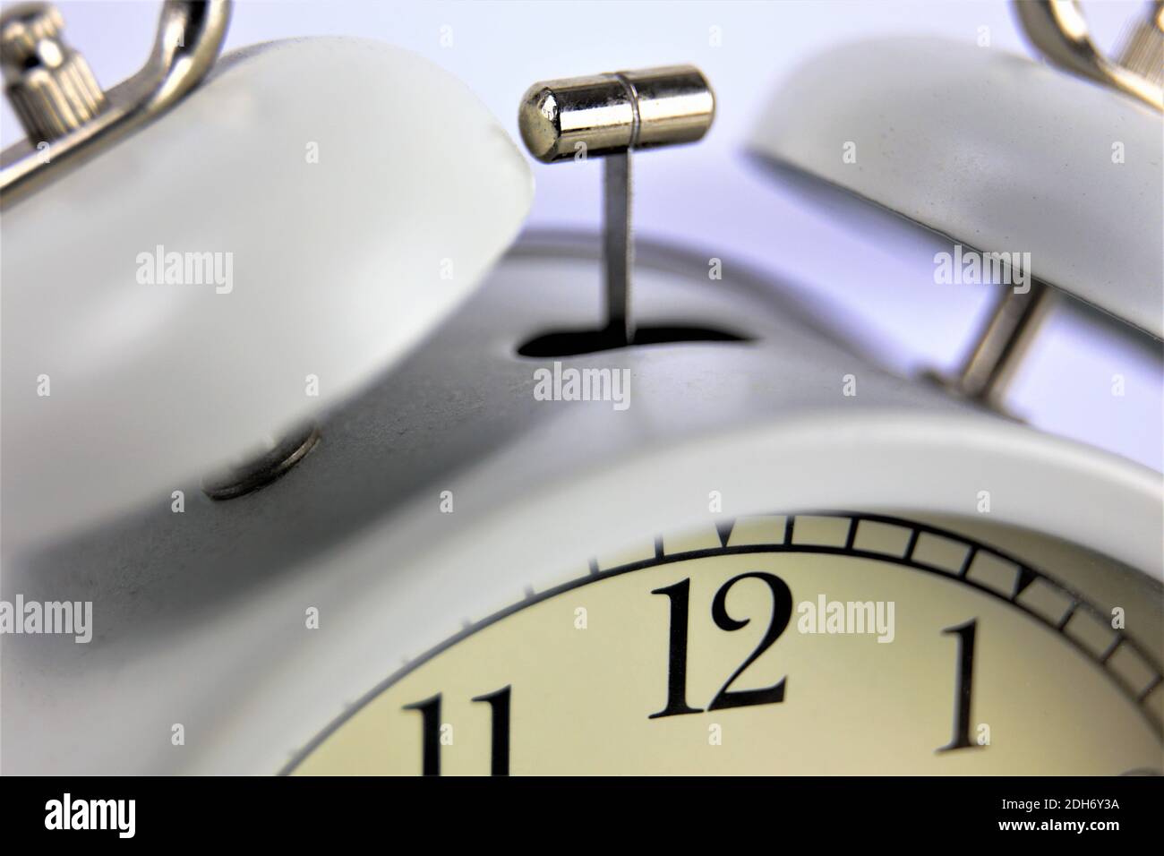 clock on black background Stock Photo