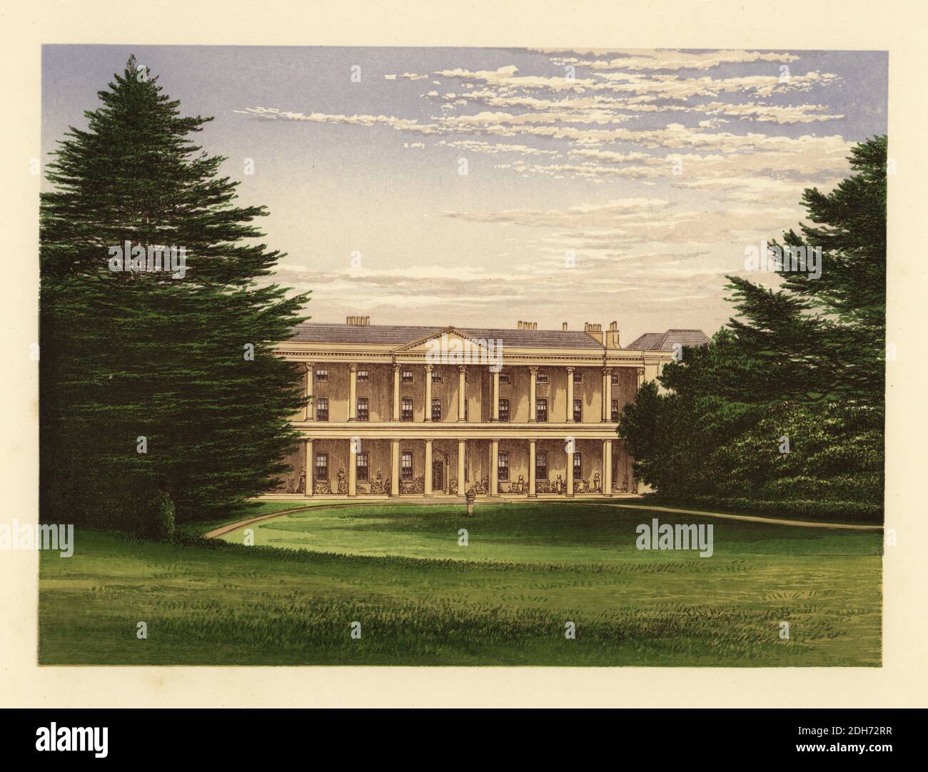 West House, Buckinghamshire, England. Neoclassical house