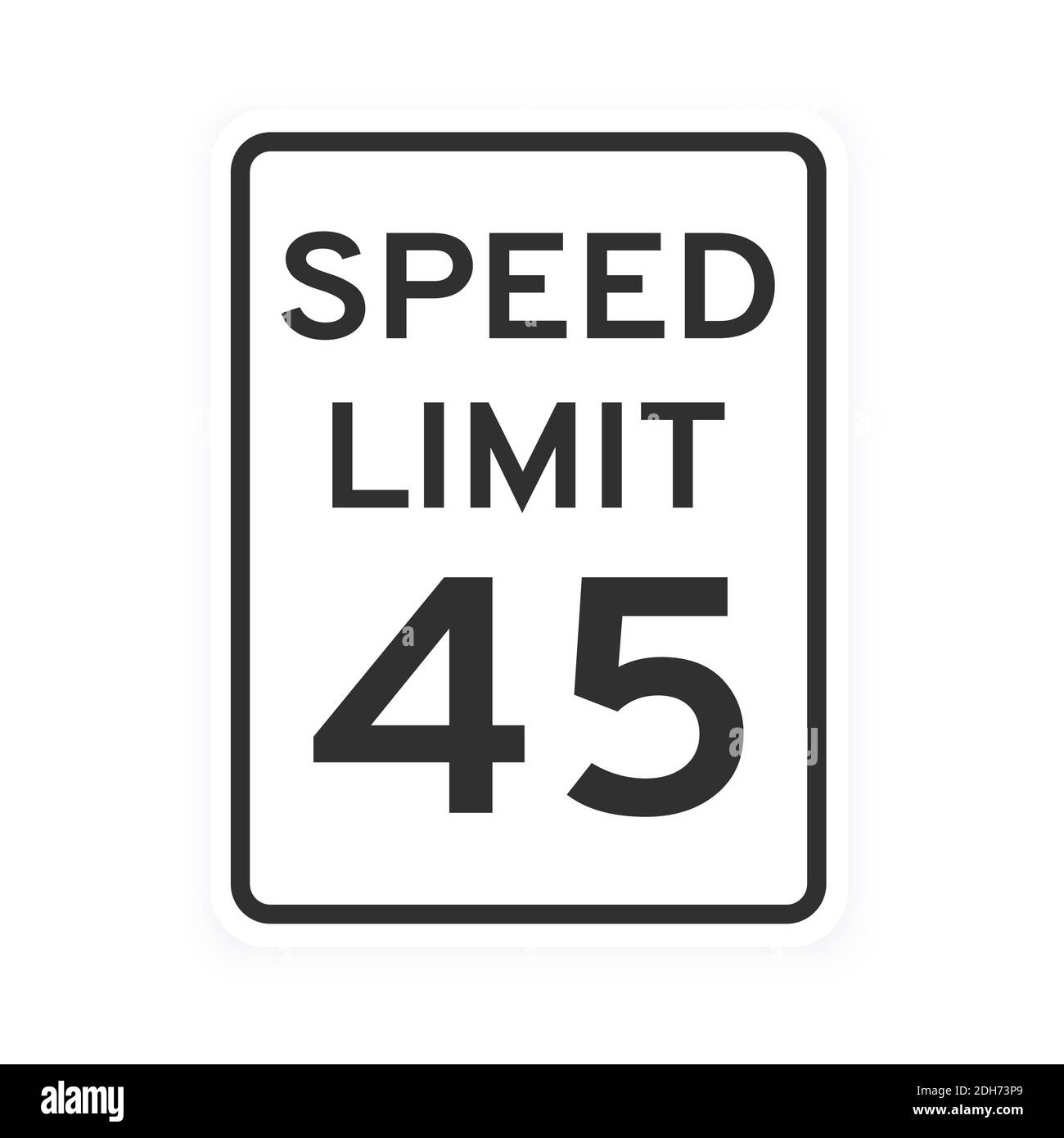 Road Sign Printables Speed Limit 45