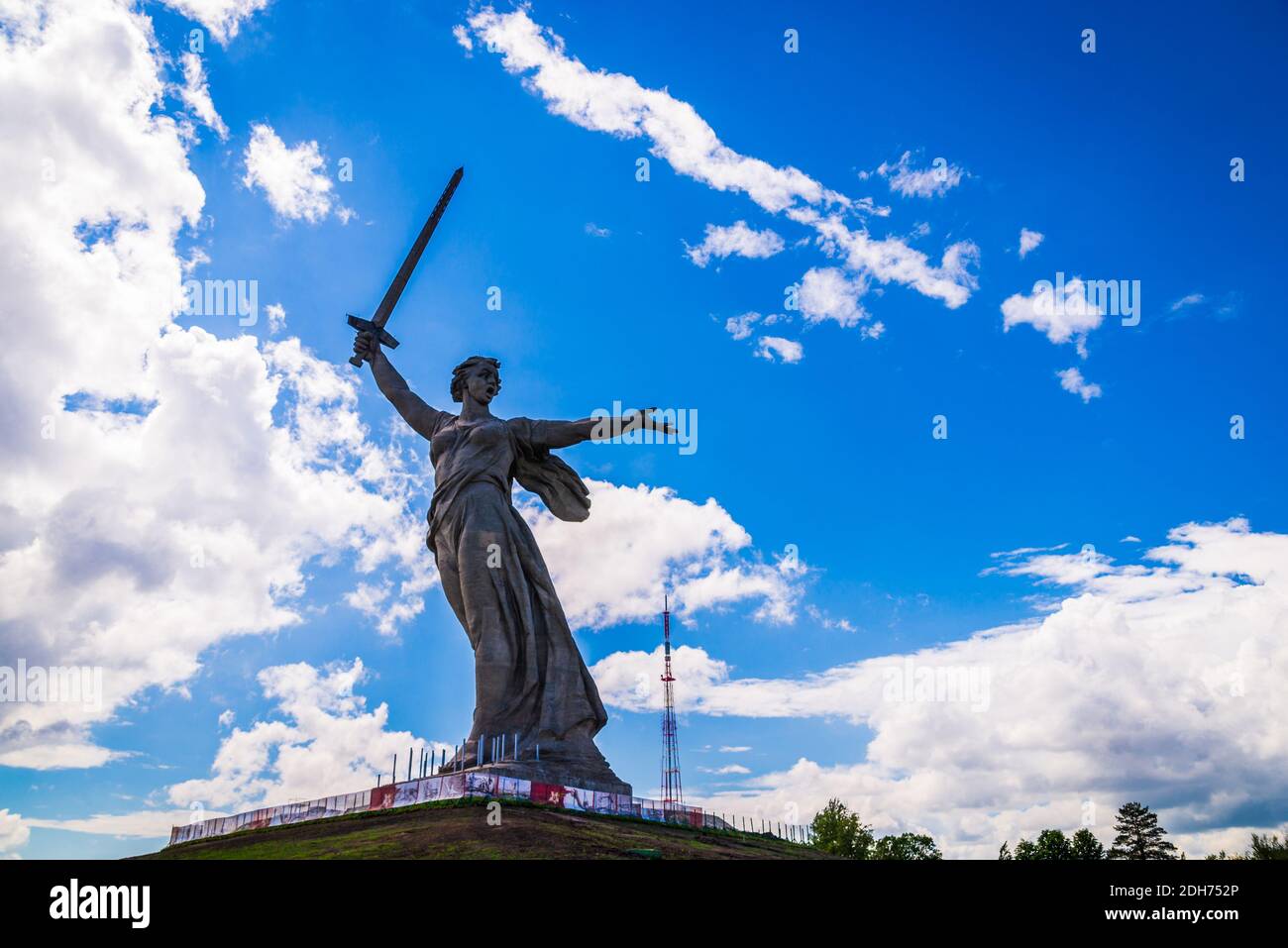 VOLGOGRAD, RUSSIA 26 MAY 2019 Motherland Calls monument in Volgograd