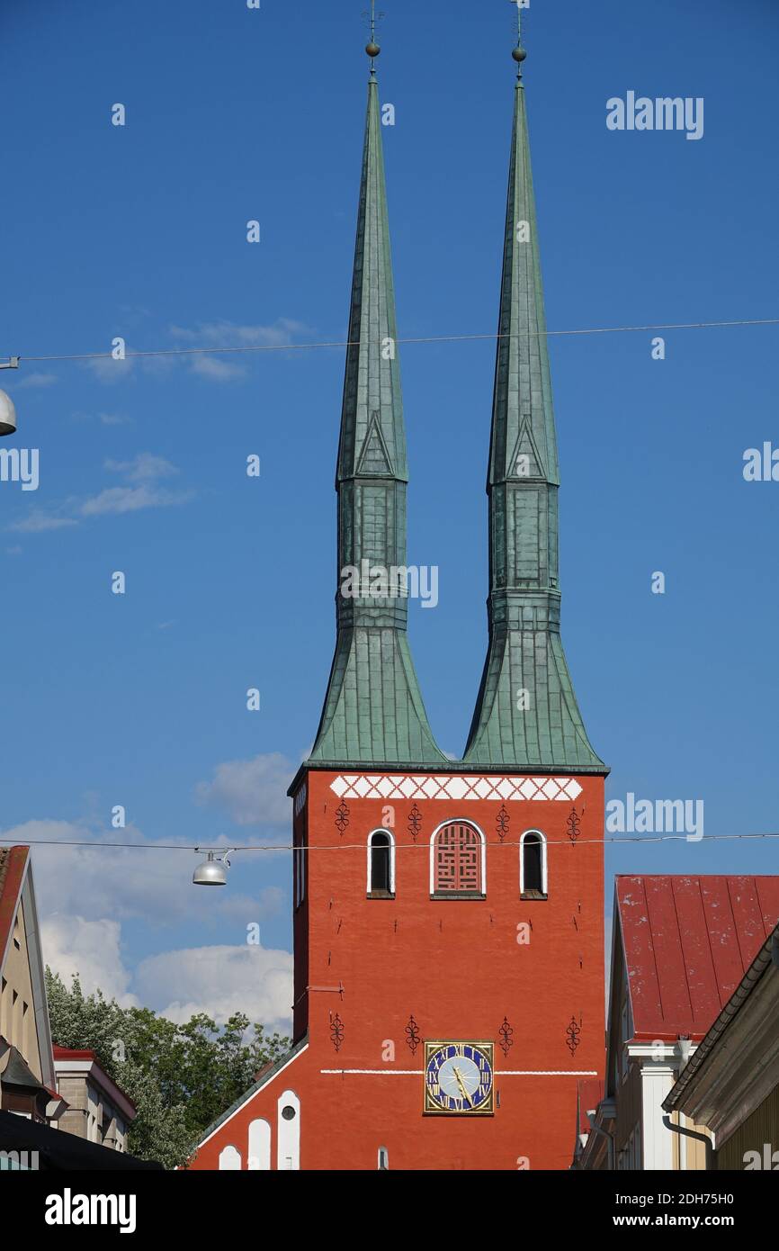 Cathedral in Vaxjo, Sweden Stock Photo Alamy