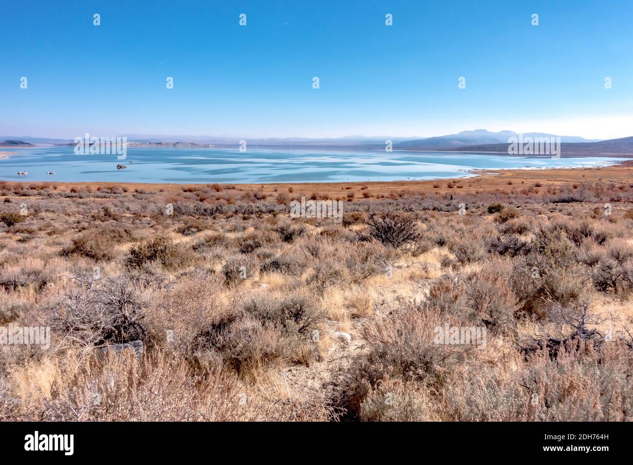 Scenery around mono lake in california Stock Photo