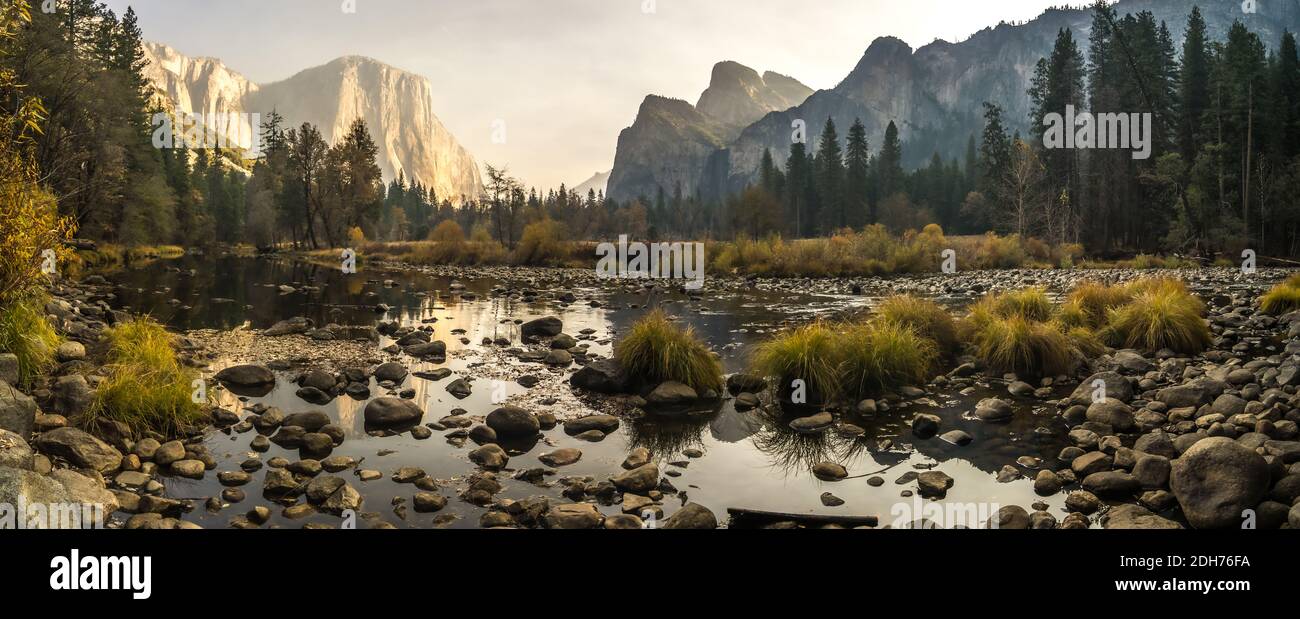 Early morning at yosemite national park california Stock Photo