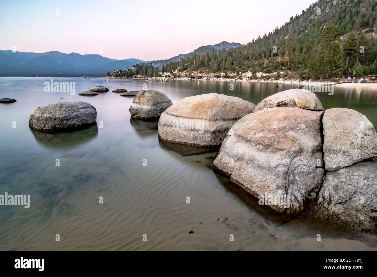 Beautiful sierra scenery at lake tahoe california Stock Photo