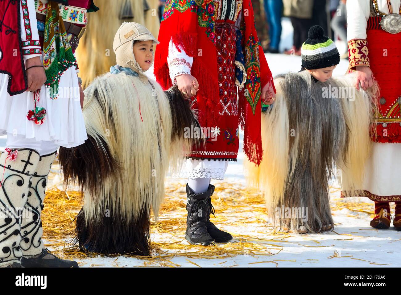 Traditional Kukeri costume festival in Bulgaria Stock Photo - Alamy