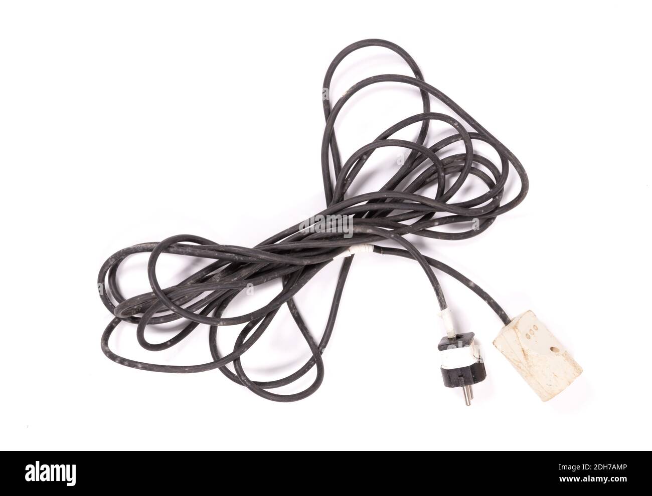 Old vintage extension cord isolated on white background Stock Photo Alamy