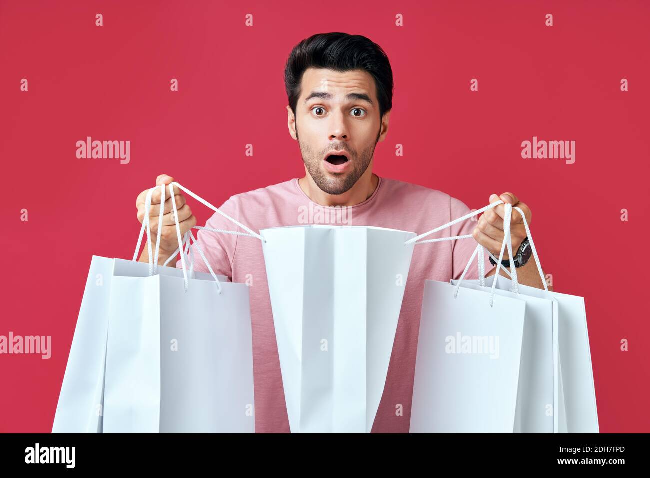 Man Having Lunch Went Shopping Louis Editorial Stock Photo - Stock Image