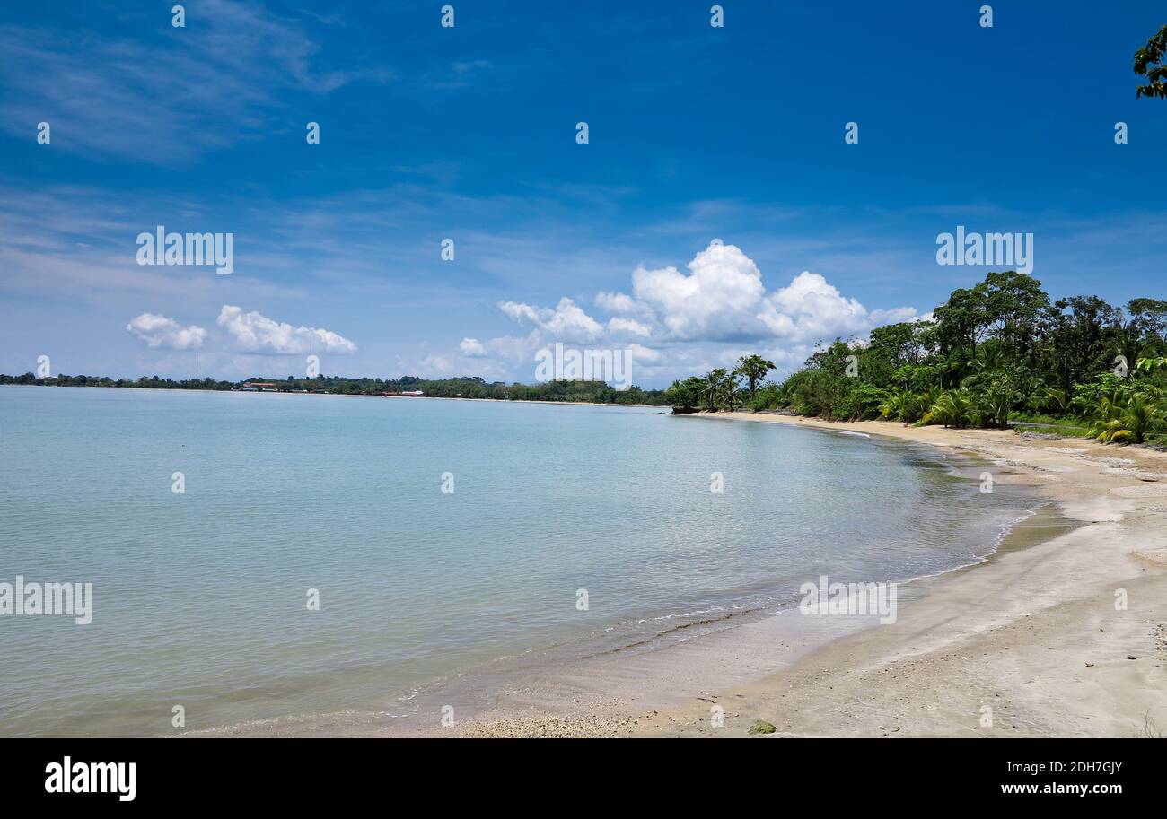 A beach in Isla Colon Panama Stock Photo Alamy