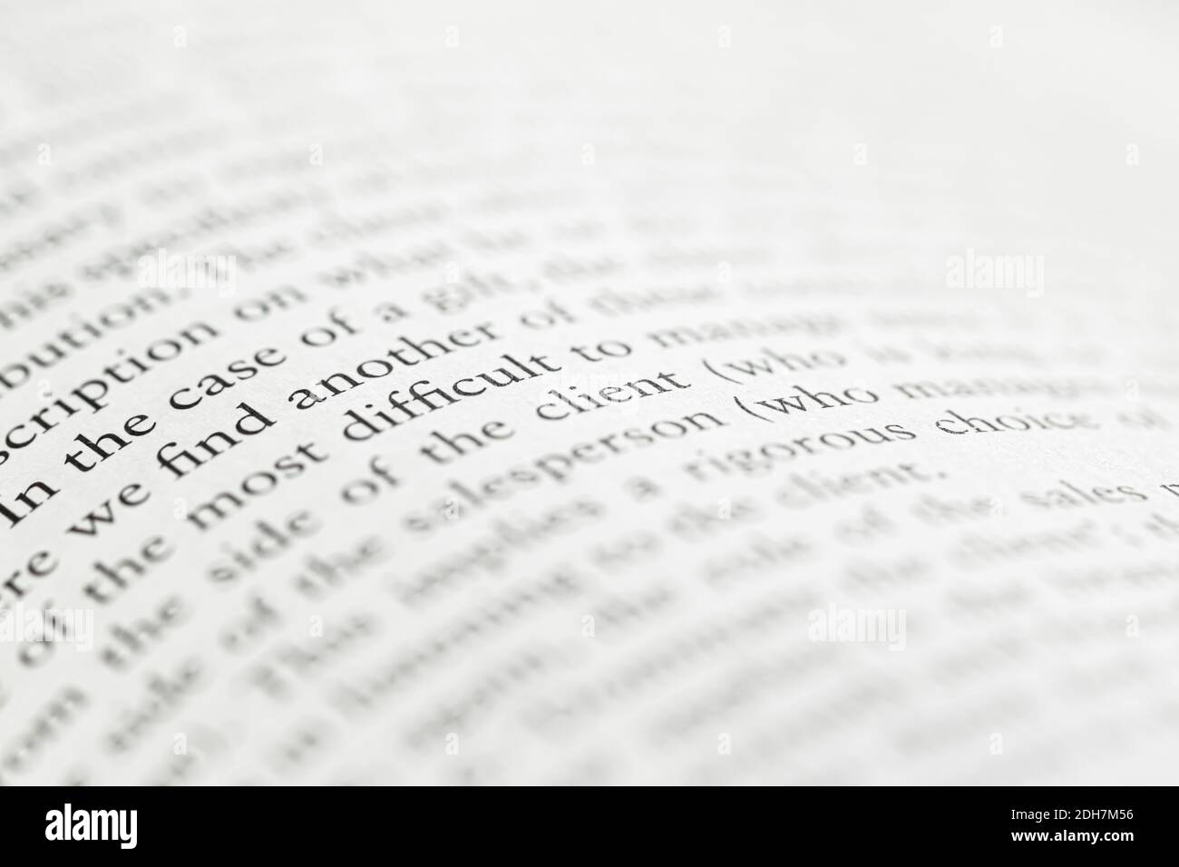 Macro closeup of an open book, education and study Stock Photo - Alamy