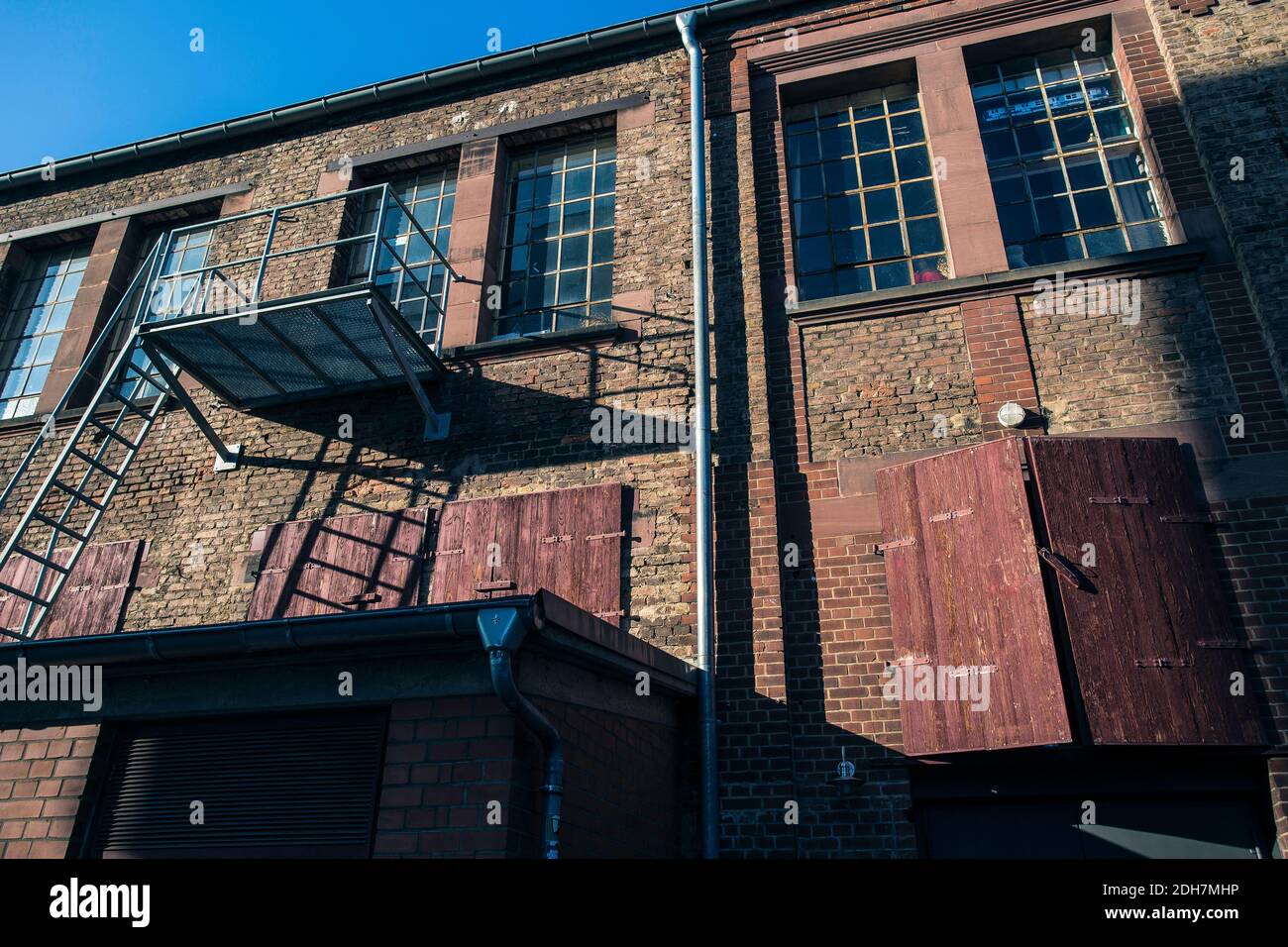 Atelier Naxoshalle is a former factory building and now a gallery space and also used as an exhibition space in Frankfurt am Main, Hesse, Germany Stock Photo