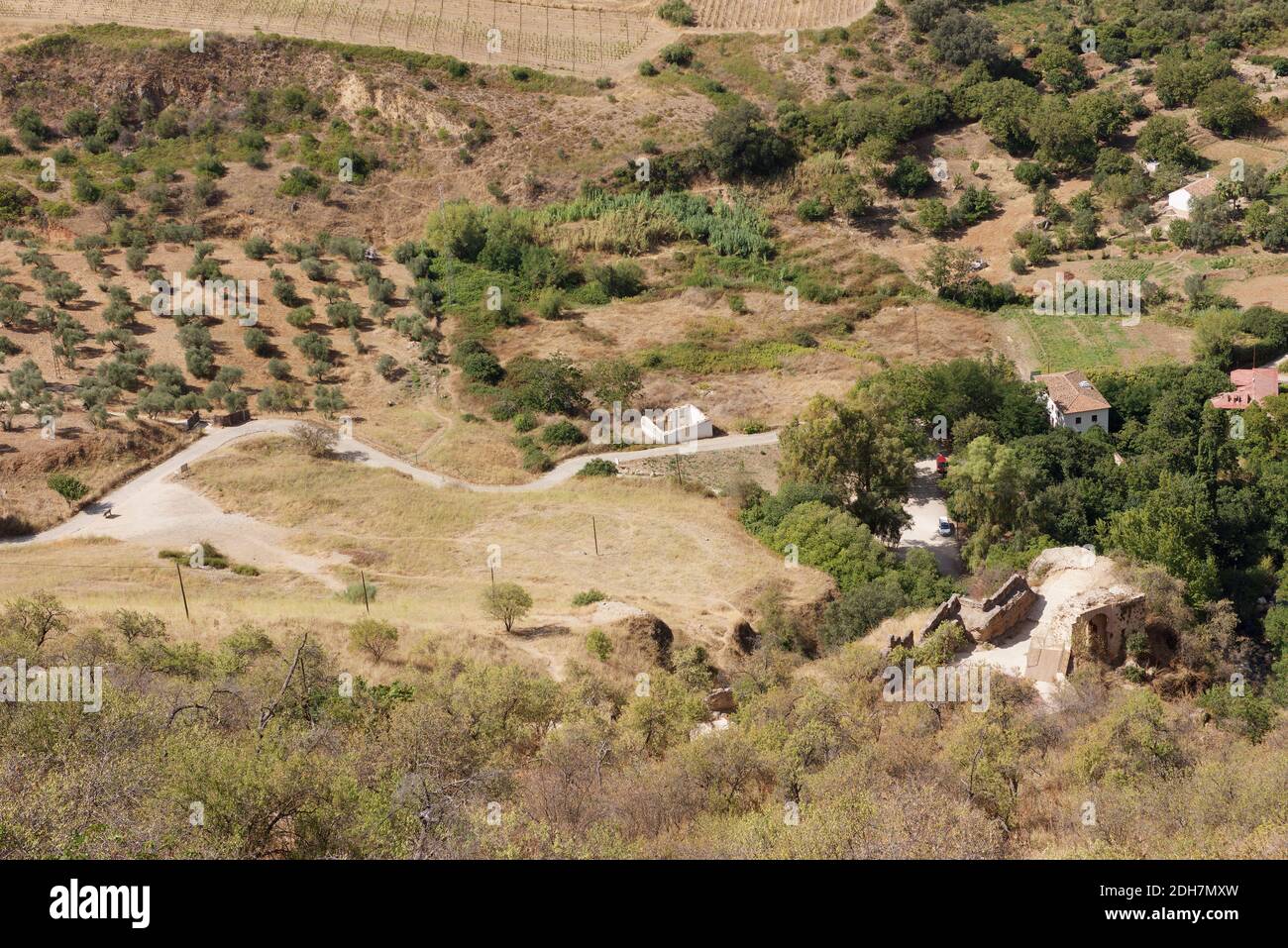 Landscape near Ronda in Spain Stock Photo
