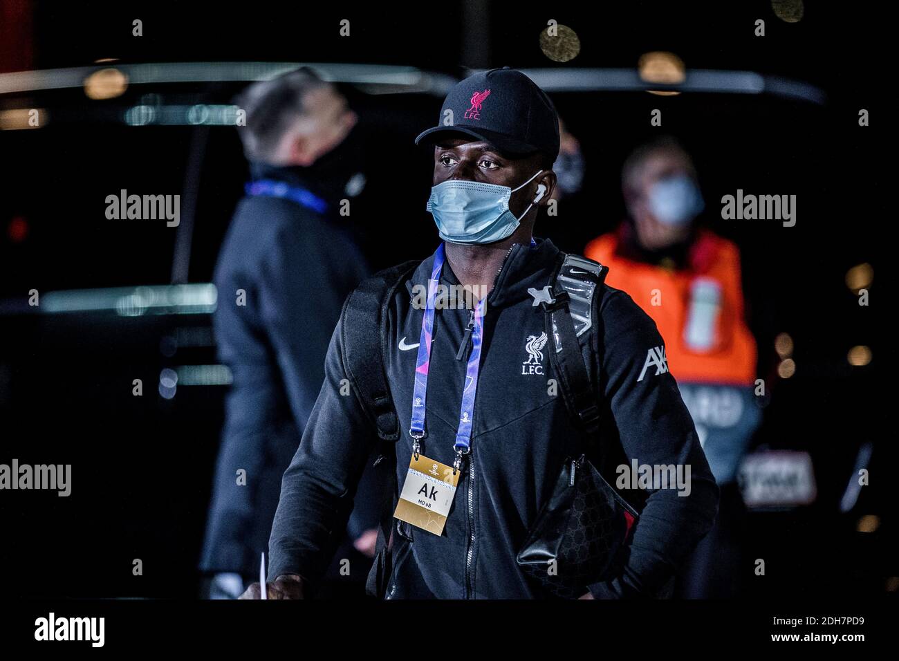 Herning, Denmark. 09th Dec, 2020. Sadio Mane of Liverpool FC arrives at the stadium for the UEFA Champions League match between FC Midtjylland and Liverpool FC at MCH Arena in Herning. (Photo Credit: Gonzales Photo/Alamy Live News Stock Photo