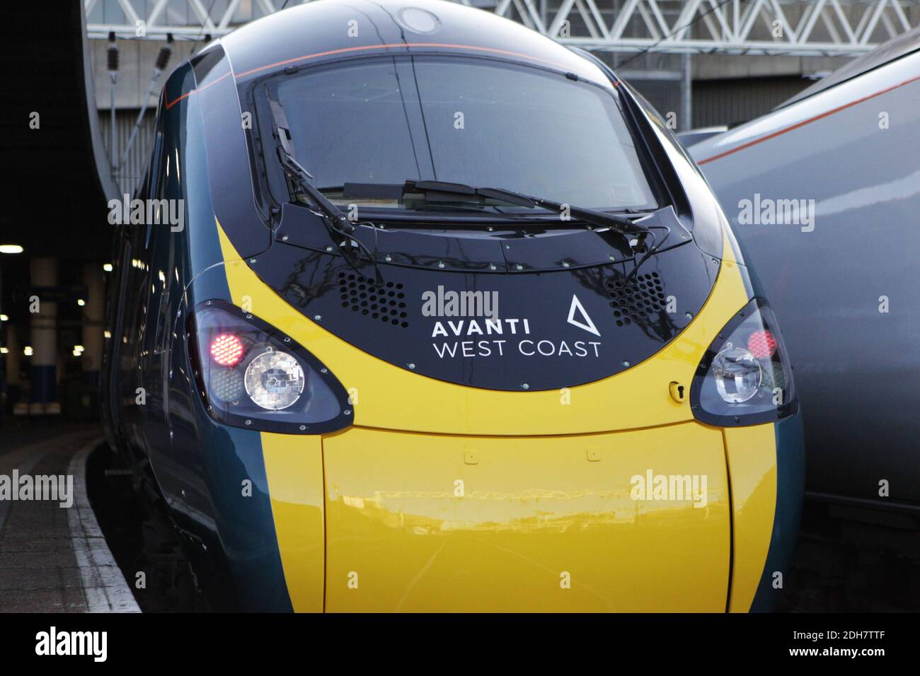 File photo dated 09/12/19 of the front of an Avanti West Coast train. FirstGroup has reached an agreement with the Government over the termination of two rail franchises, the transport giant said. Stock Photo
