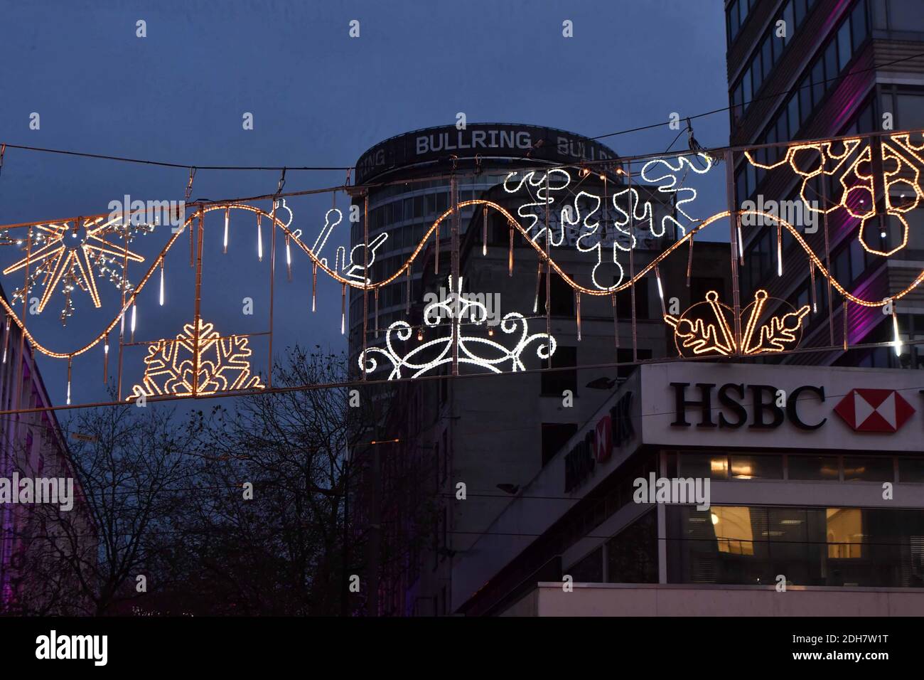 Pictured Birmingham Christmas lights are turned on for the up coming