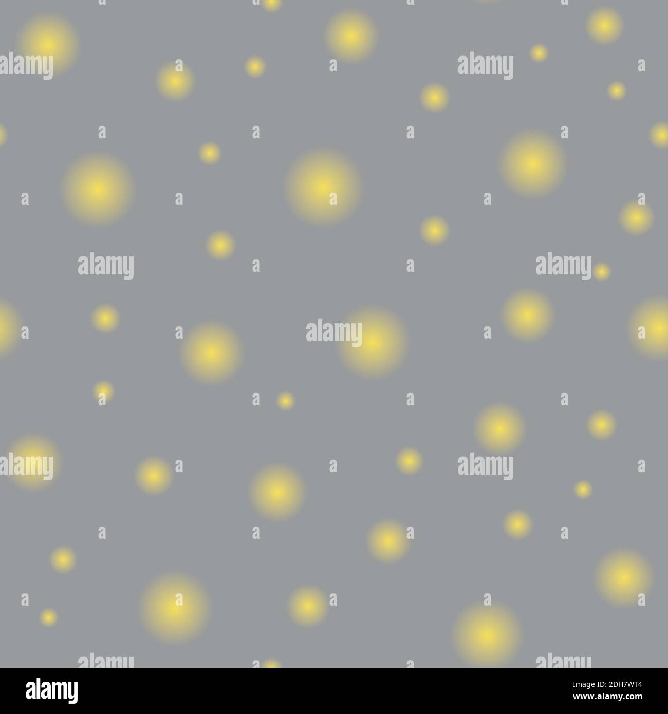yellow glowing fireflies seamless vector pattern Stock Vector