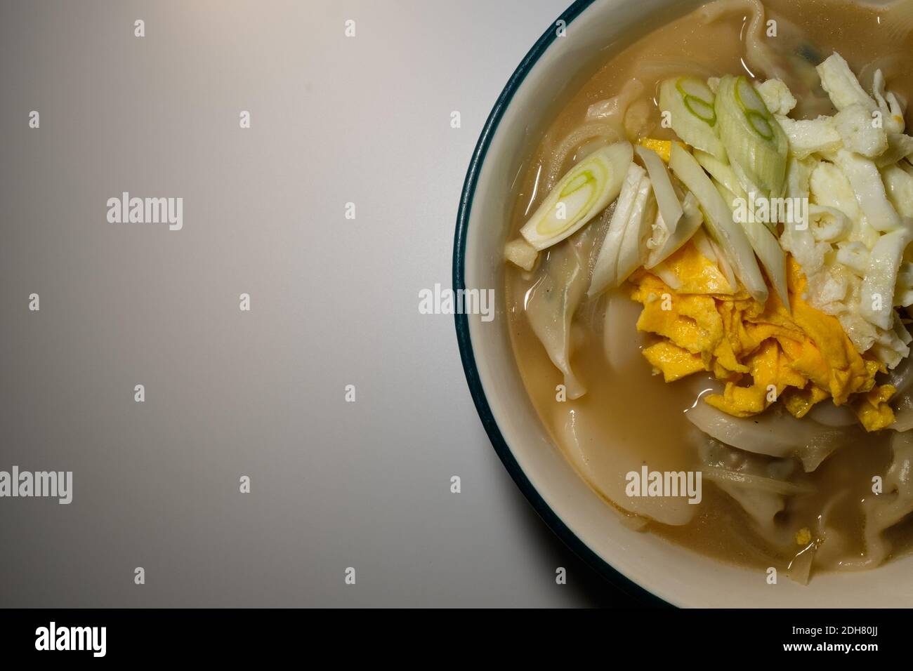 Rice cake soup with dumplings Stock Photo Alamy