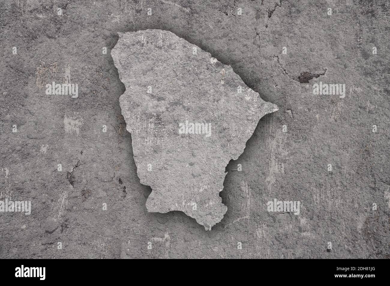 Map of Ceara on weathered concrete Stock Photo - Alamy