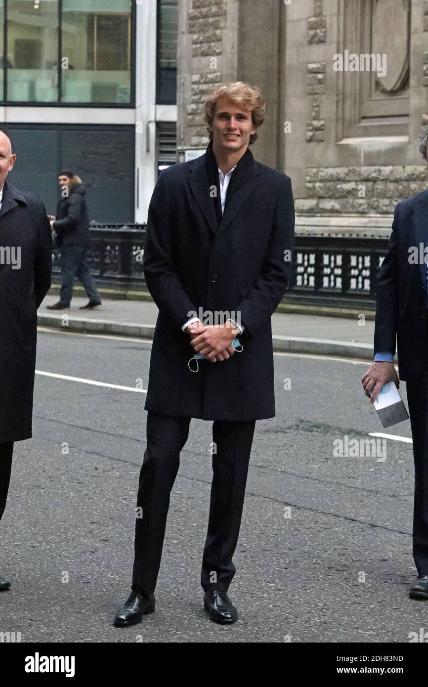 German tennis star Alexander Zverev arrives at the High Court in the ...