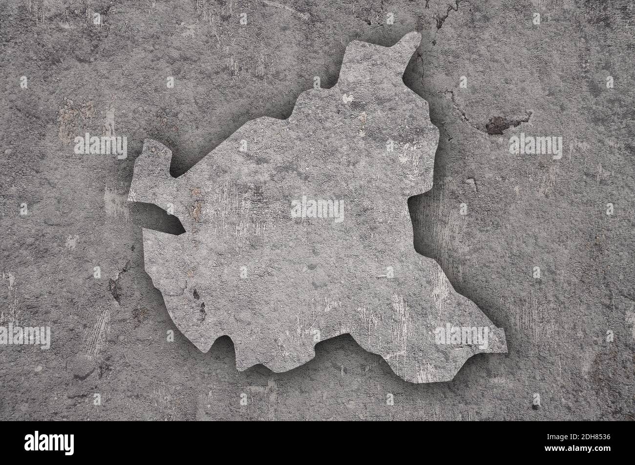 Map of Hamburg on weathered concrete Stock Photo - Alamy