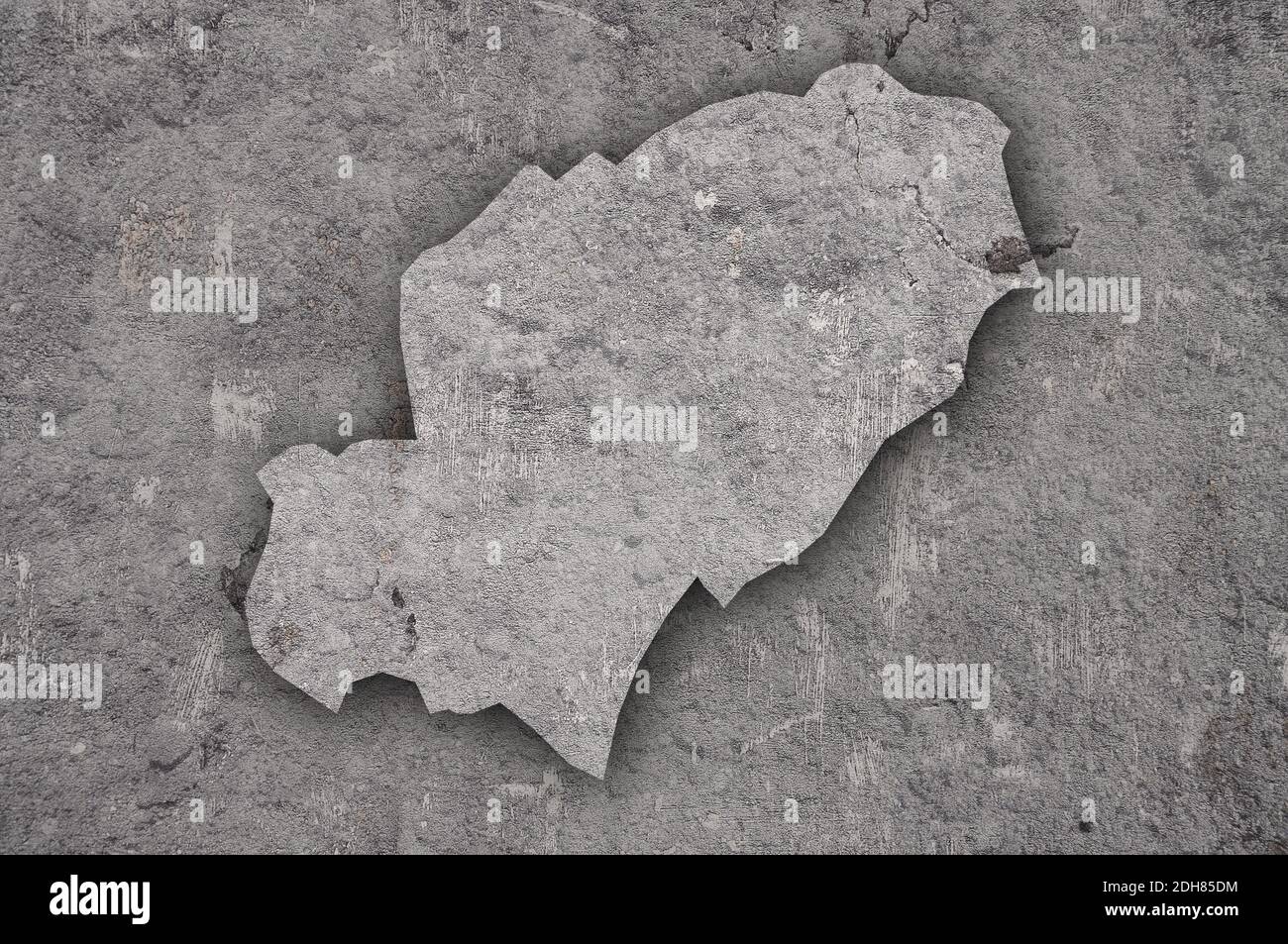 Map of Ibiza on weathered concrete Stock Photo - Alamy