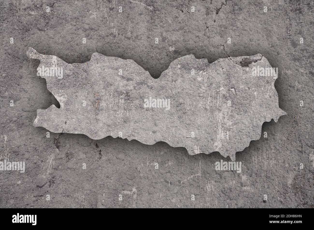 Map of Carinthia on weathered concrete Stock Photo - Alamy