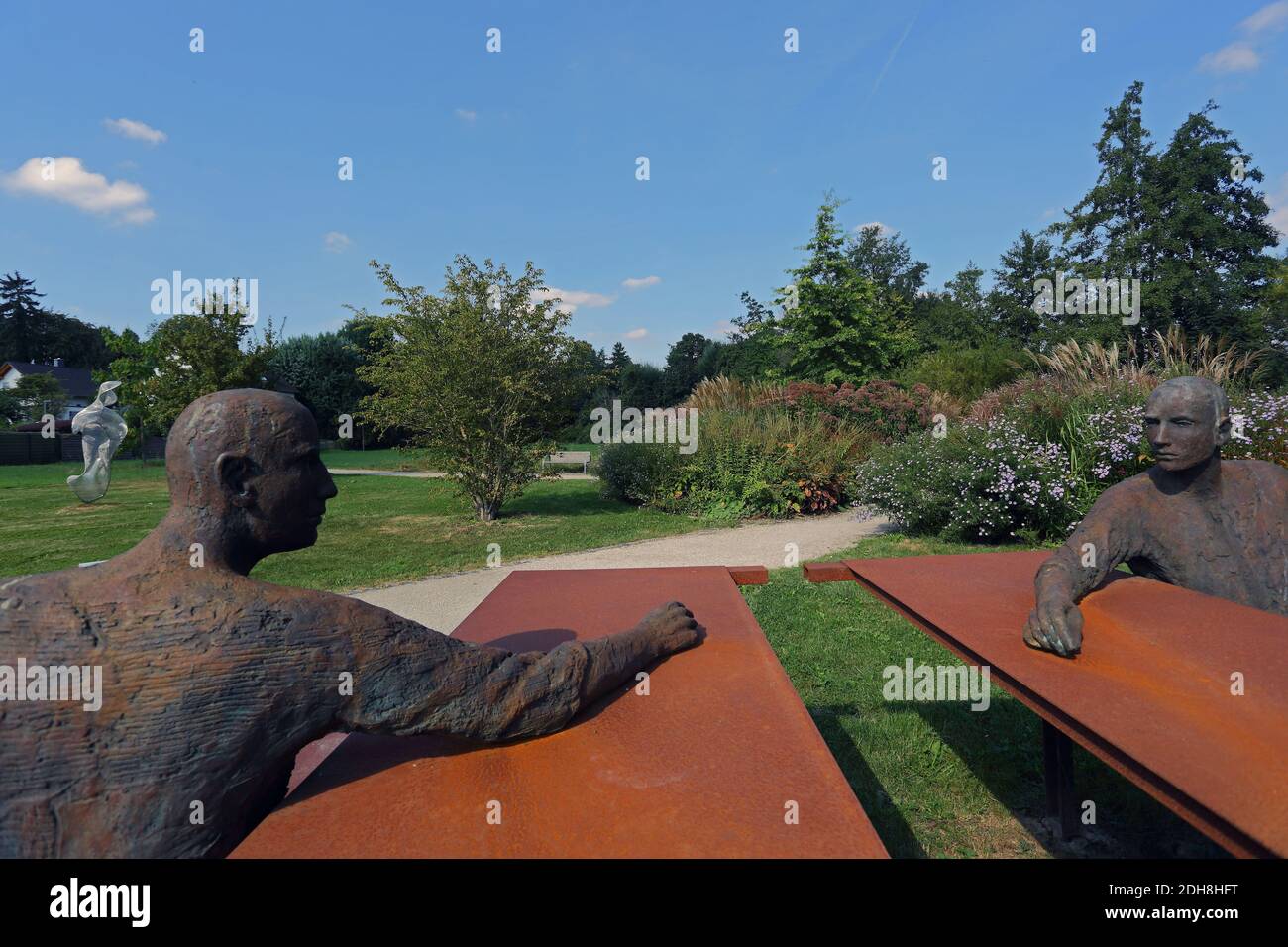 Sculptor park , Skulpturenpark in Eschborn, Hesse, Germany, Europe Stock Photo