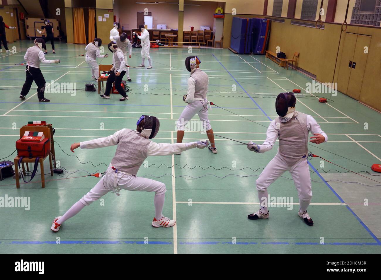 Fencing club in Germany Stock Photo Alamy