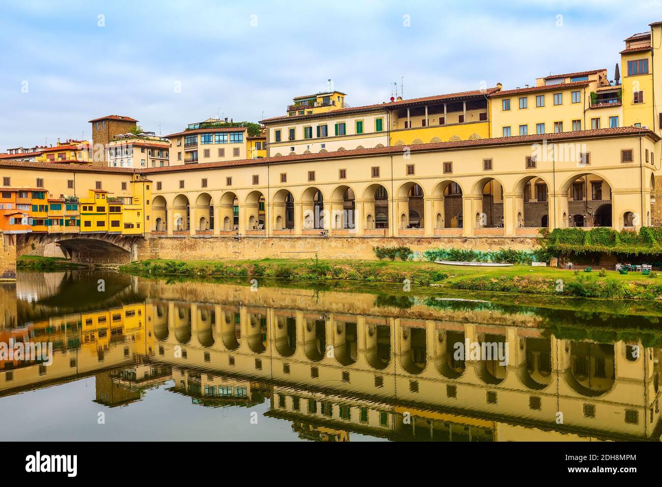 Vasari Corridor in Florence, Tuscany, Italy Stock Photo