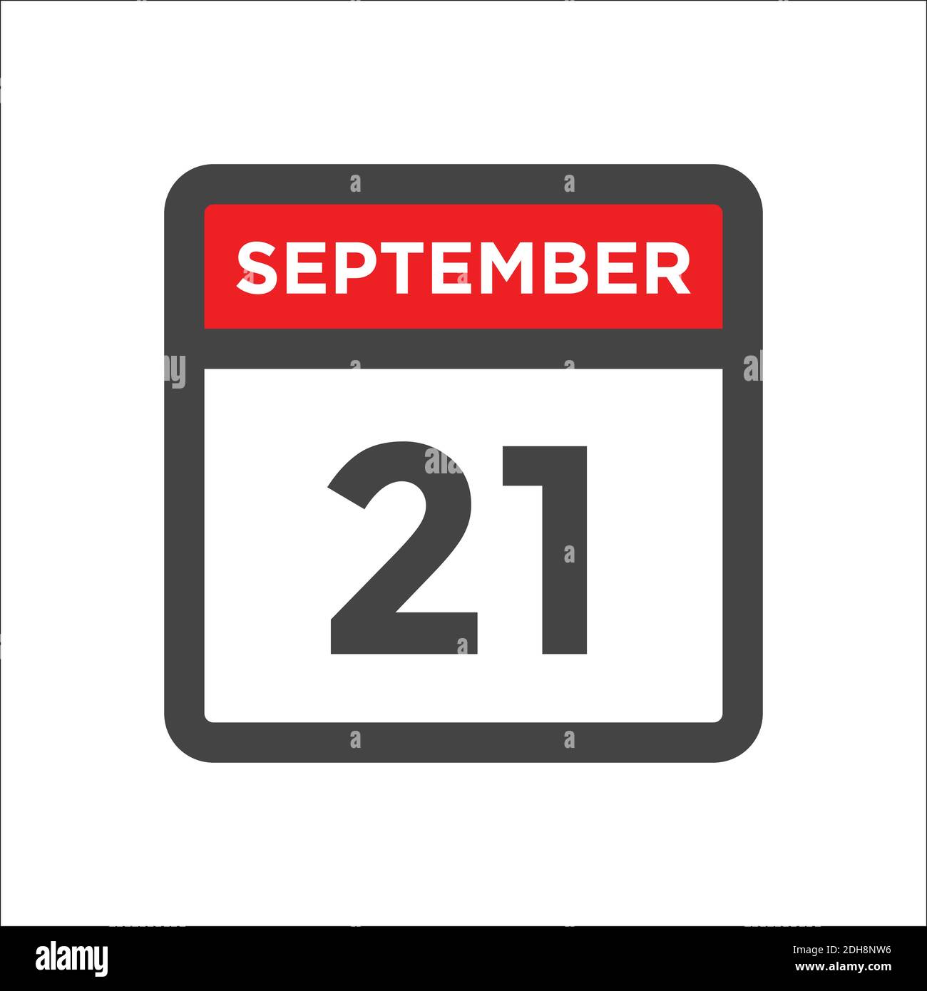 September 21 calendar icon with day & month Stock Vector Image & Art