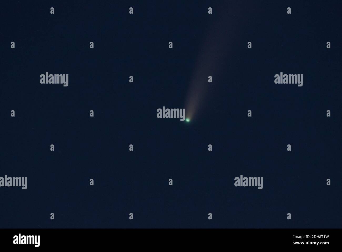 Nachtaufnahme vom Breitenstein mit Komet Neowise Stock Photo