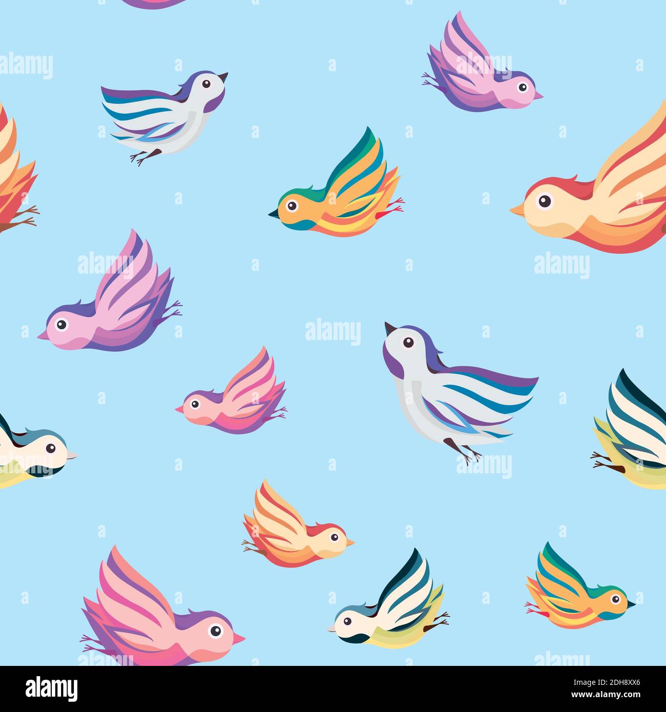 Striped birds Stock Vector Images Alamy