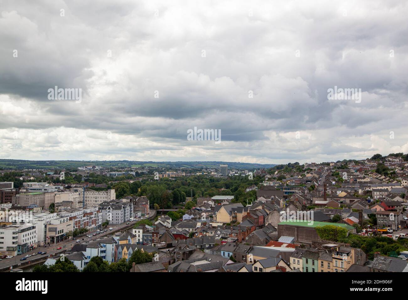A view from Shandon Bells & Tower St Anne's Church to Cork city Stock Photo Alamy