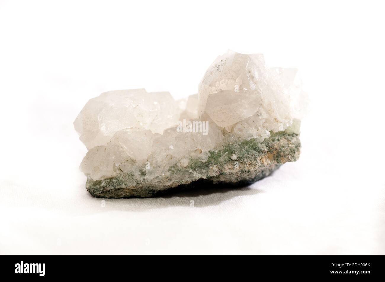 apophyllite or apophylite mineral crystal sample for jewelry Stock Photo