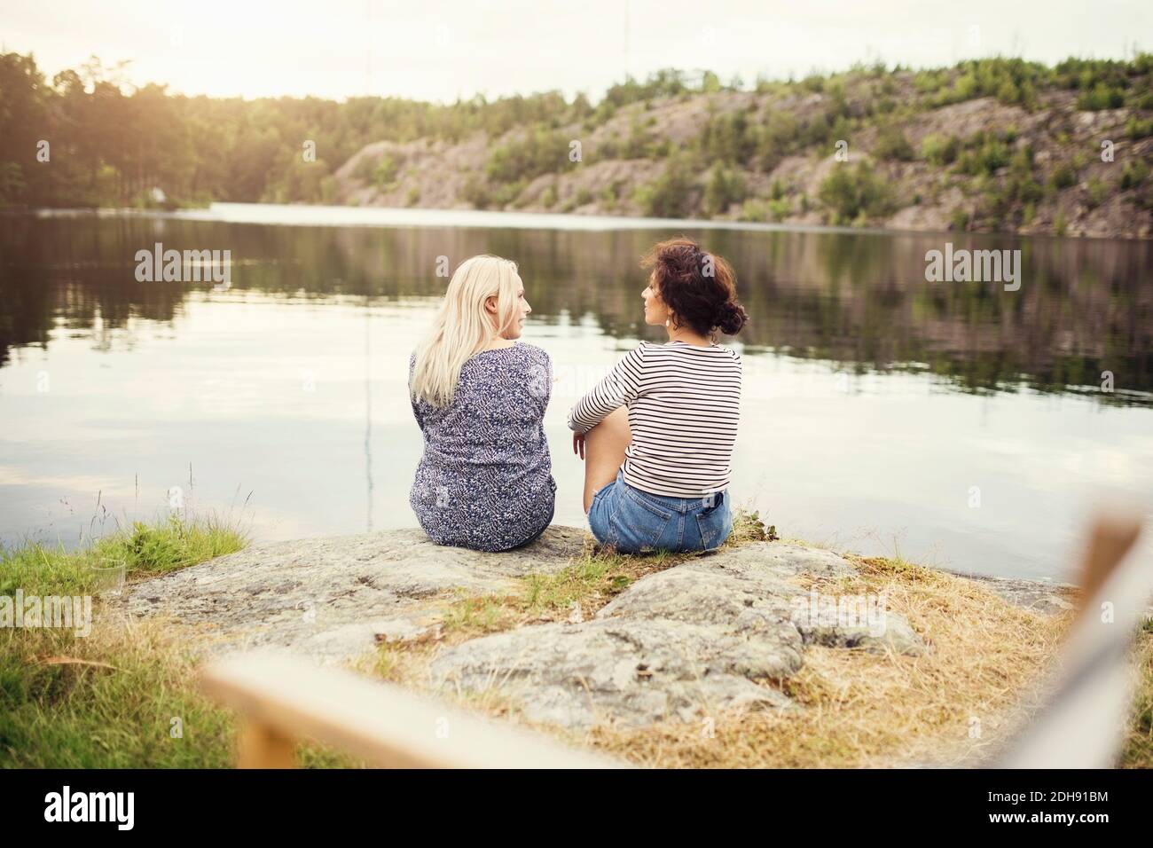 Female rear view backlit hi-res stock photography and images - Alamy